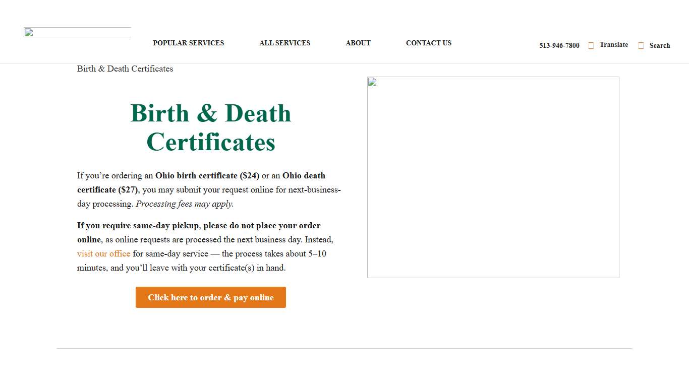 Birth & Death Certificates - Hamilton County Public Health