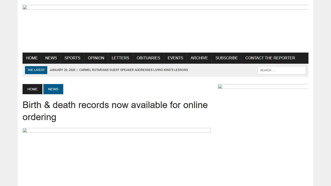 Birth & death records now available for online ordering